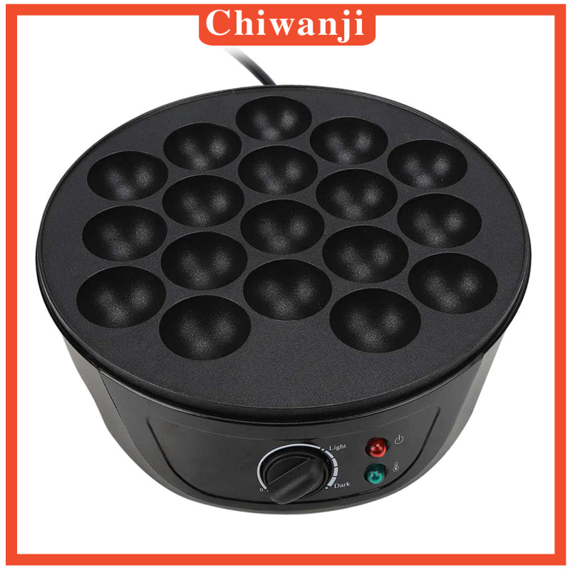 [Chiwanji] Máy làm chảo nấu ăn điện Takoyaki Tấm bóng 18 lỗ tại nhà