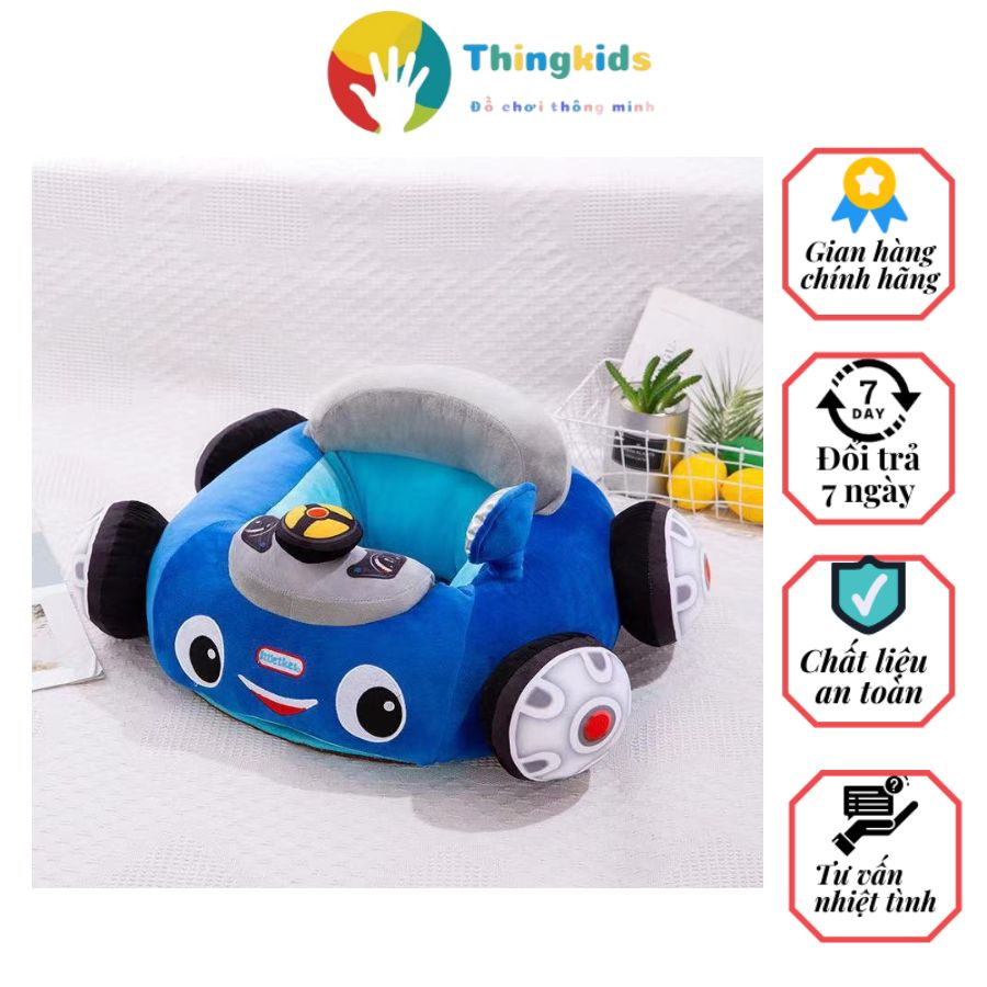 Ghế nhồi bông tập ngồi kiểu dáng oto đáng yêu cho bé - Thingkids