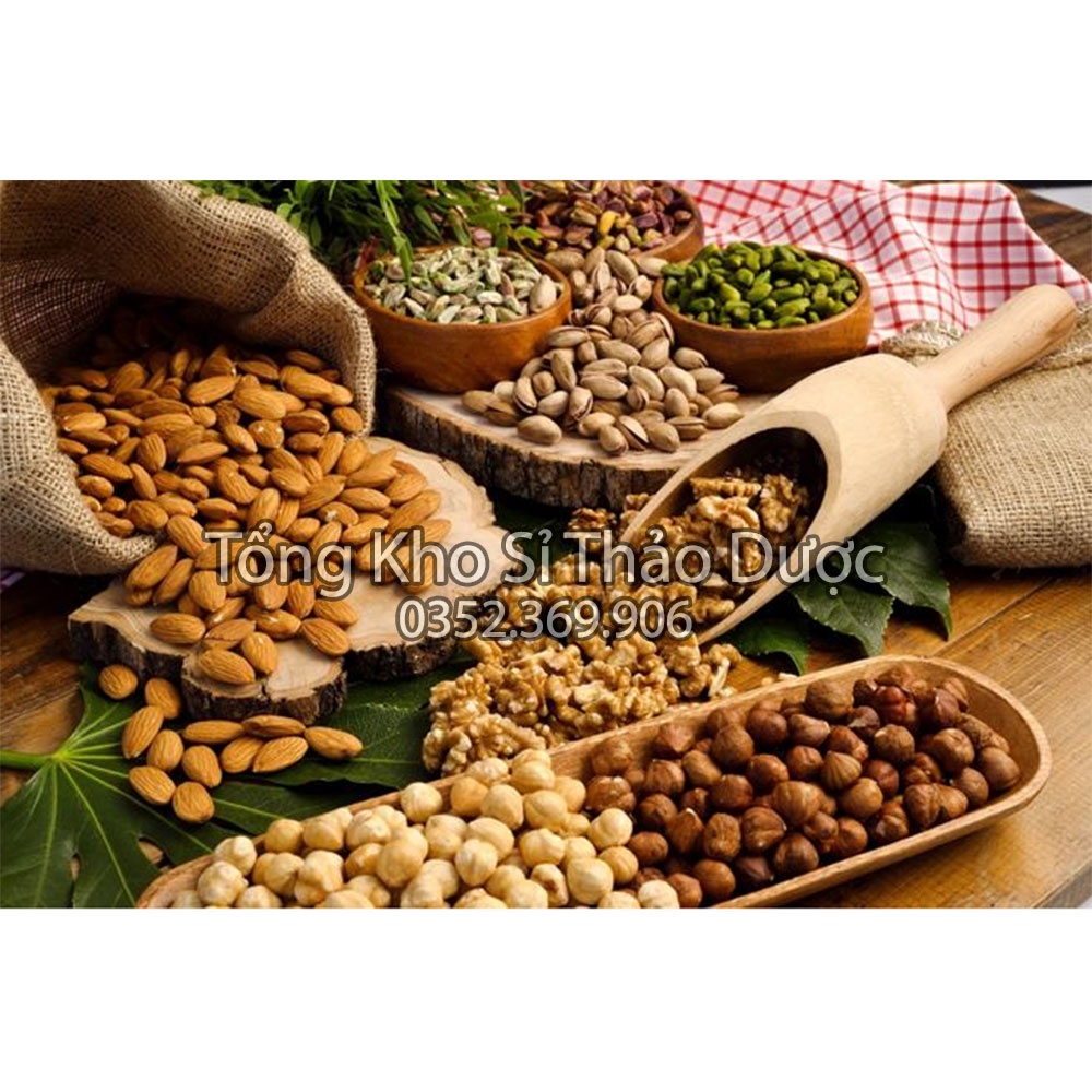 Hạt hạnh nhân 1kg (Hạt dinh dưỡng cao cấp, làm sữa hạt, granola ăn kiêng)