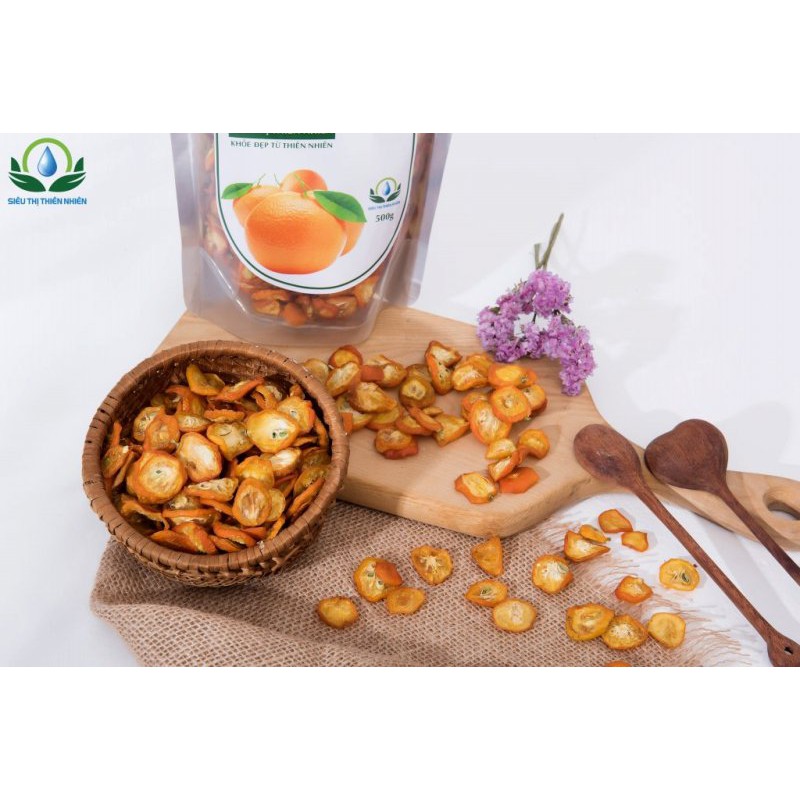 Trà quất (tắc) vàng sấy khô thương hiệu Mộc Sắc gói 100g | BigBuy360 - bigbuy360.vn
