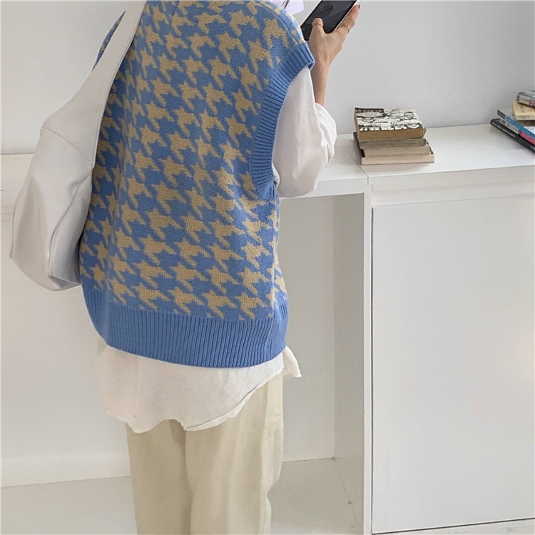 Áo khoác len không tay phong cách thời trang Hàn Quốc dành cho nữ | BigBuy360 - bigbuy360.vn