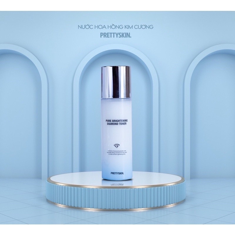 Nước hoa hồng Dưỡng Trắng Căng Bóng Pretty Skin Pure Brightening Diamond Toner 150ml