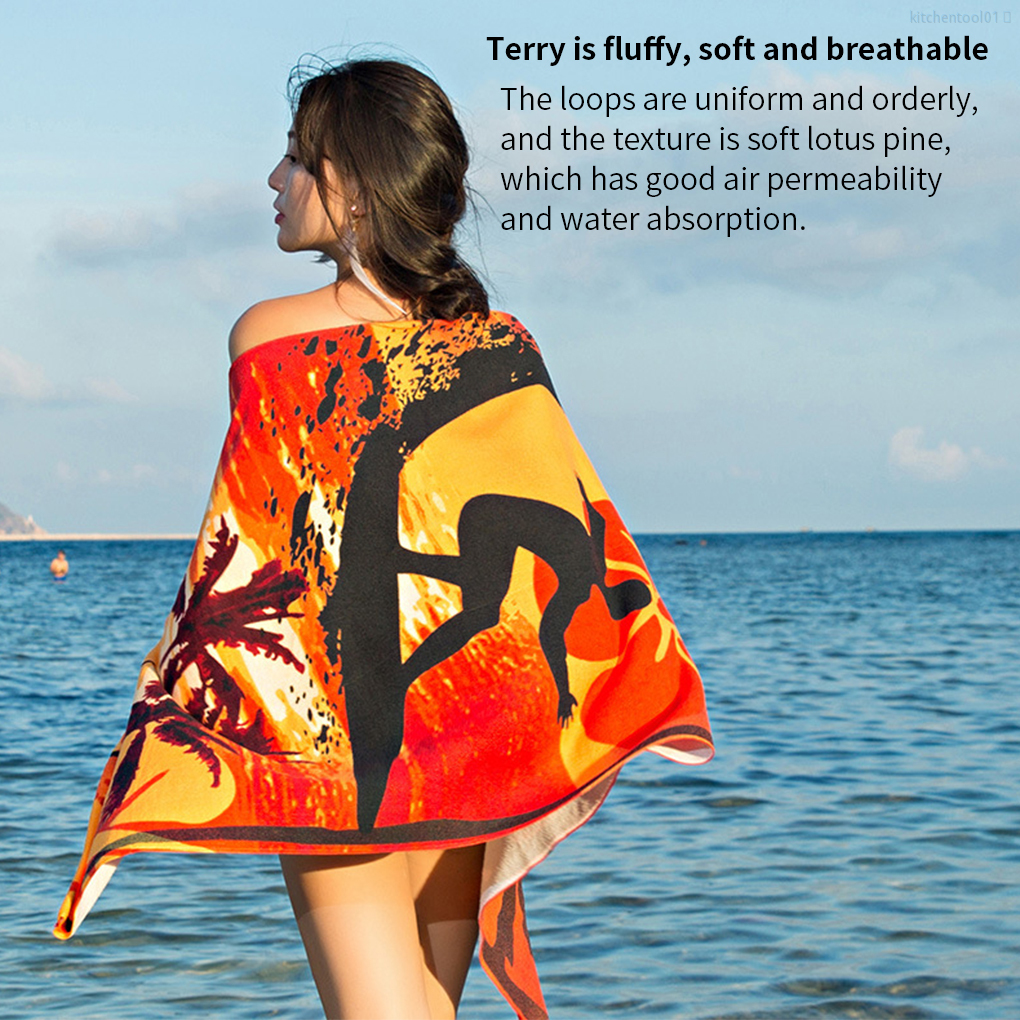 Khăn Tắm Thấm Hút Nhanh Chất Liệu Polyester Cho Người Lớn Và Trẻ Em Htt01 | BigBuy360 - bigbuy360.vn