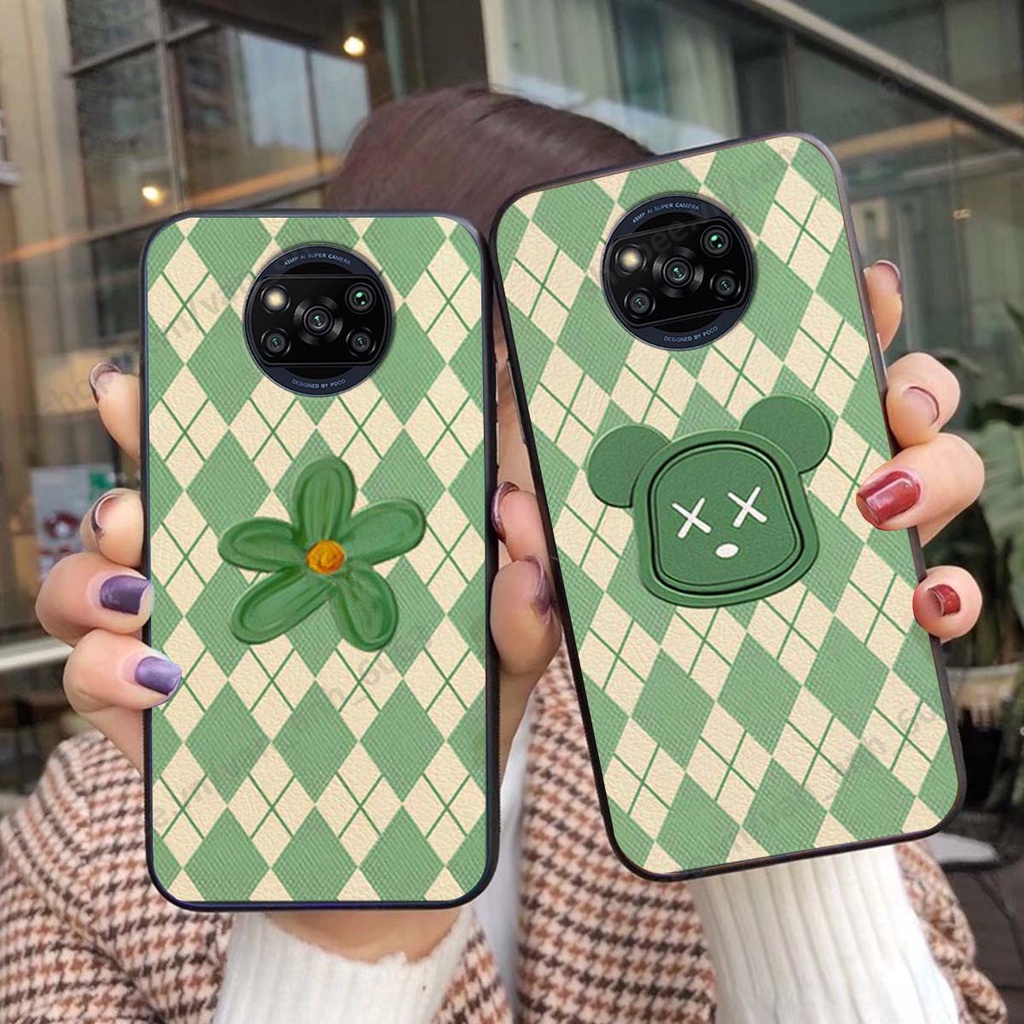 Ốp lưng Xiaomi Poco X3 / Poco X3 Pro in hình hoa, gấu rich bear nghệ thuật, thời trang