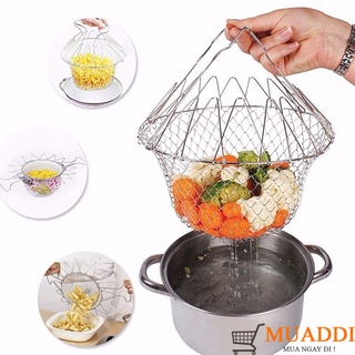 Rổ nhúng inox Chef Basket thông minh dùng chiên, luộc, hấp thức ăn đa năng