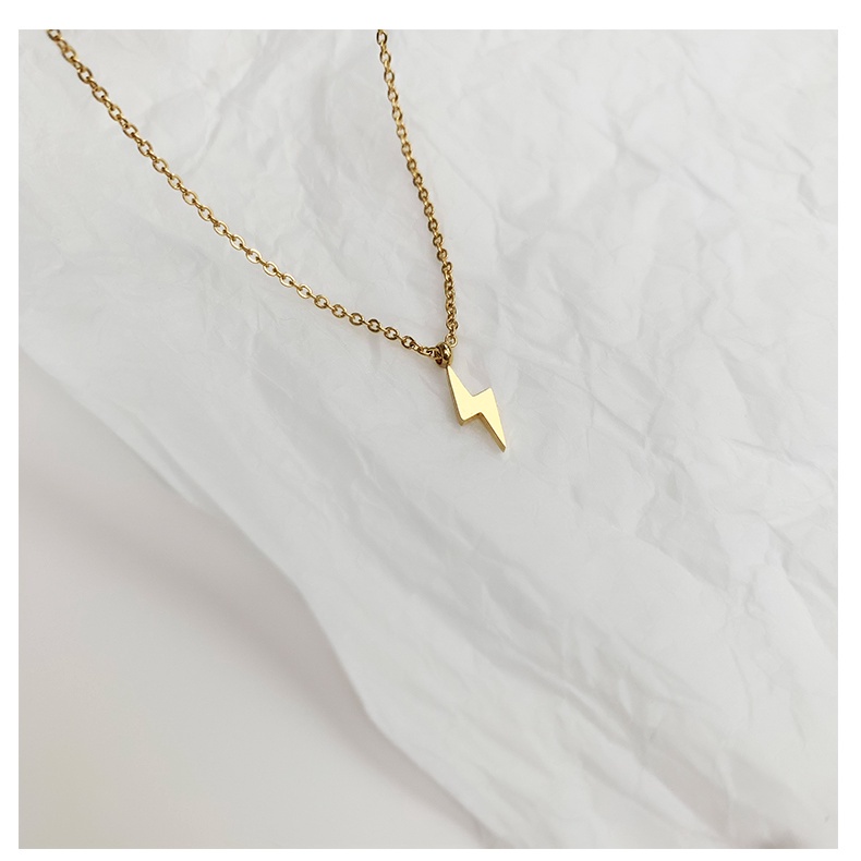 Dây Chuyền Mặt Hình Tia Chớp Mini 19604 Mạ Vàng Sang Trọng