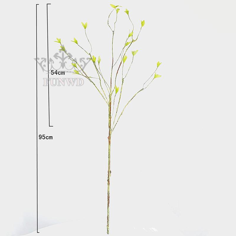 Artificial Tree Branch Indoor Display Garden Fake Plastic Simulation Dry Vine Green Leaf DIY Outdoor Decoration