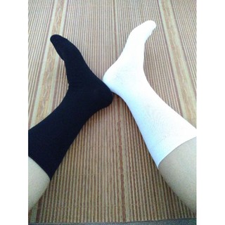 5 ĐÔI Tất đen nữ cổ cao xuất Nhật