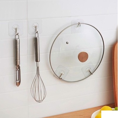 Móc dán tường trong suốt treo đồ tiện dụng
