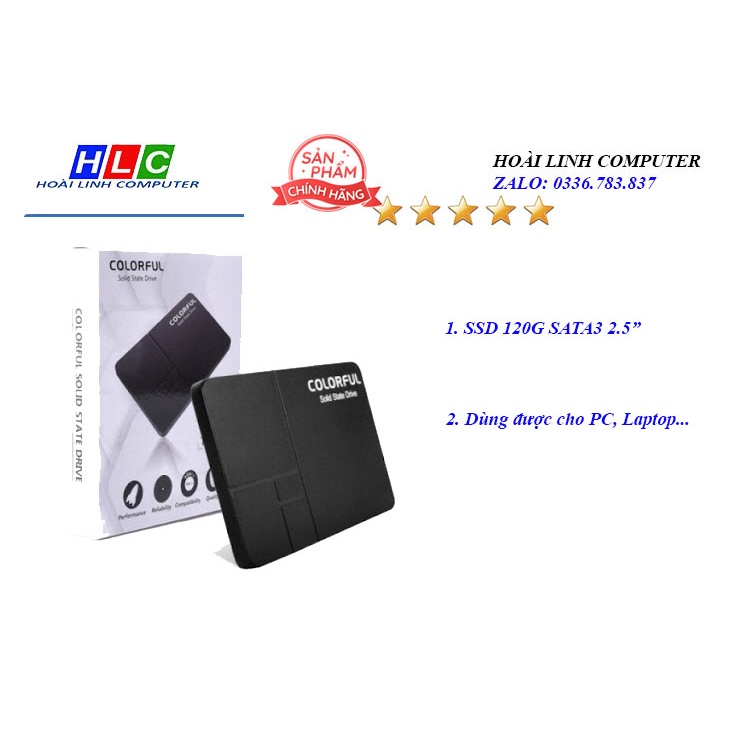 Ổ cứng SSD 120GB Colorful SL300 chính hãng NWH Phân phối SSD 120G SSD 128GB