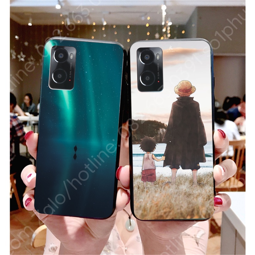 Ốp lưng Oppo A76 / A36 ép cường lực kính chống bể hình thiên nhiên, quan cảnh sắc nét
