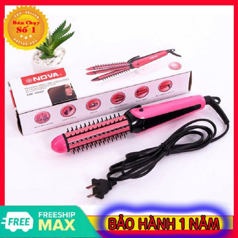 Máy duỗi tóc 3 in 1 Nova máy uốn duỗi tóc mi máy uốn duỗi bấm tóc Máy duỗi tóc mini Uốn Tóc Làm Xoăn Tóc 