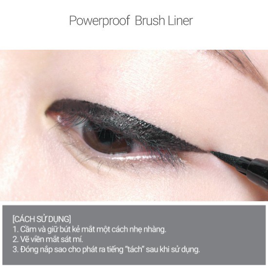 Bút kẻ mắt nước innisfree Powerproof Brush Liner 0.6g