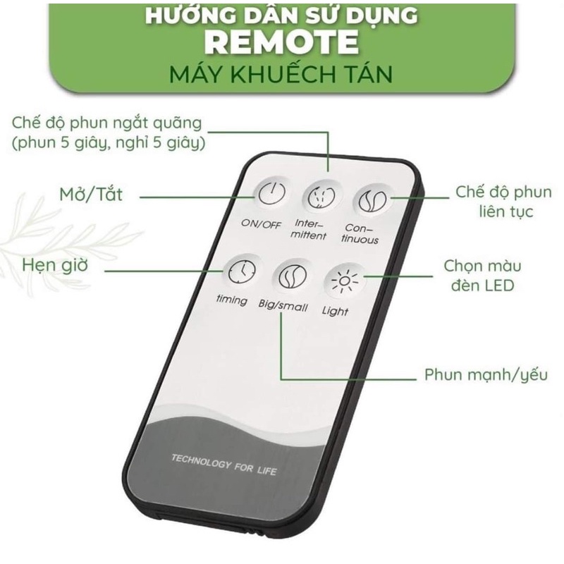 Máy khuếch tán tinh dầu cánh hoa vàng kèm remote - ảnh sản phẩm 6