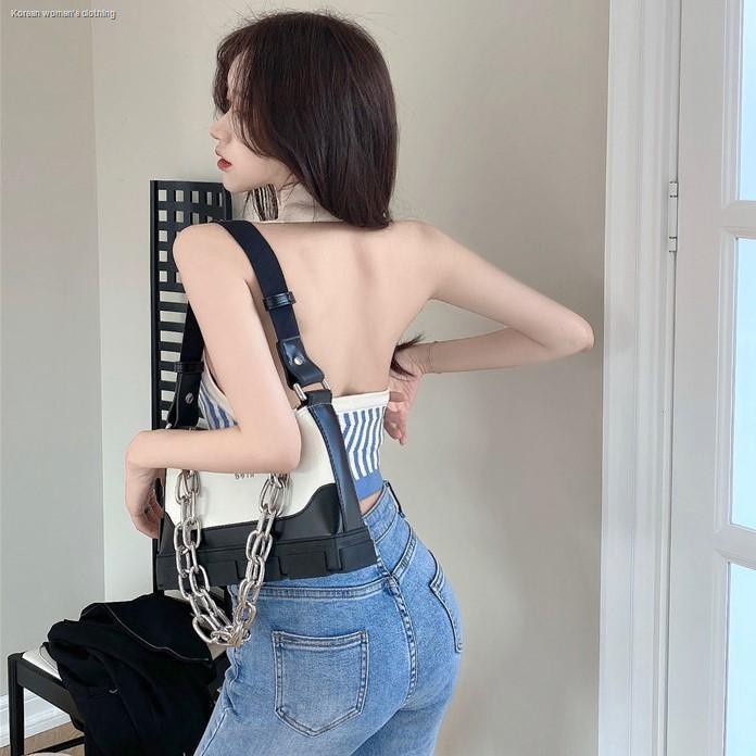 Áo Không Tay Họa Tiết Sọc Bắt Mắt Gợi Cảm Sành Điệu Thời Trang Cho Nữ | BigBuy360 - bigbuy360.vn