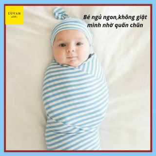 Quấn chũn loại xuất khẩu An toàn, chất lượng cho bé 3 màu TẶNG MŨ CHE THÓP