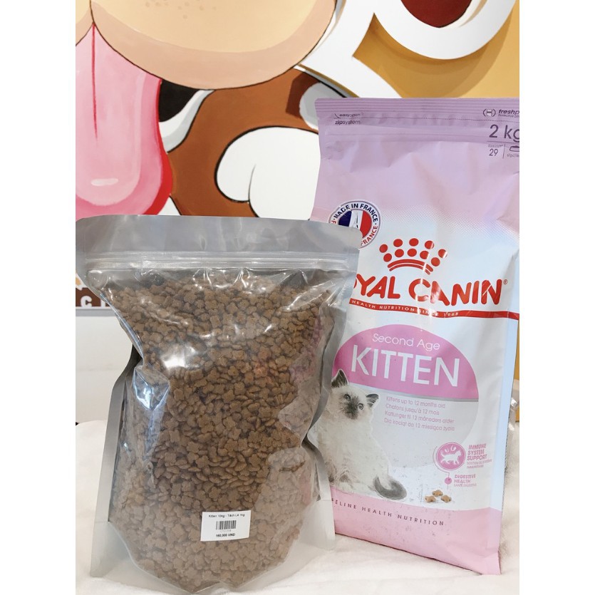 Thức ăn hạt Royal canin Kitten cho mèo con túi chia 1kg và 500gr