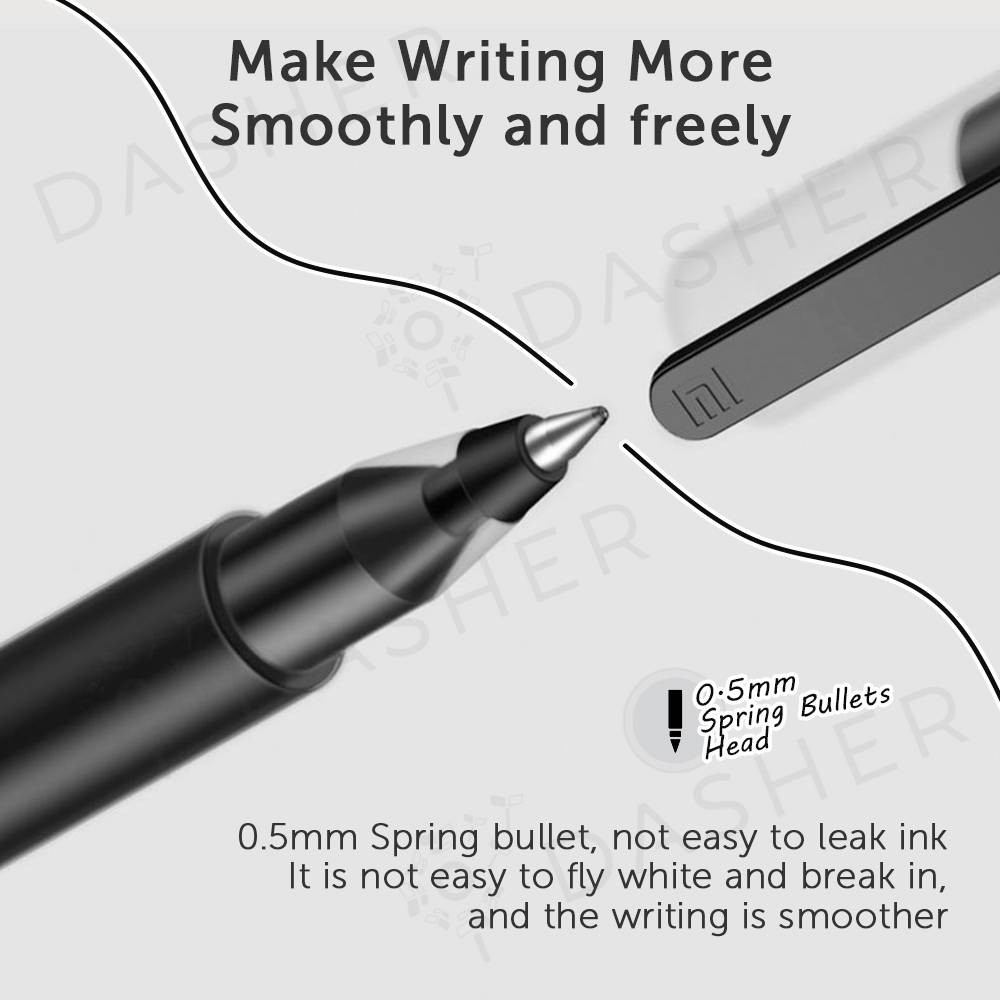 Bút Bi nước Xiaomi Mi Jumbo Gel Ink Pen ( Mực Đen / Mực Đỏ )