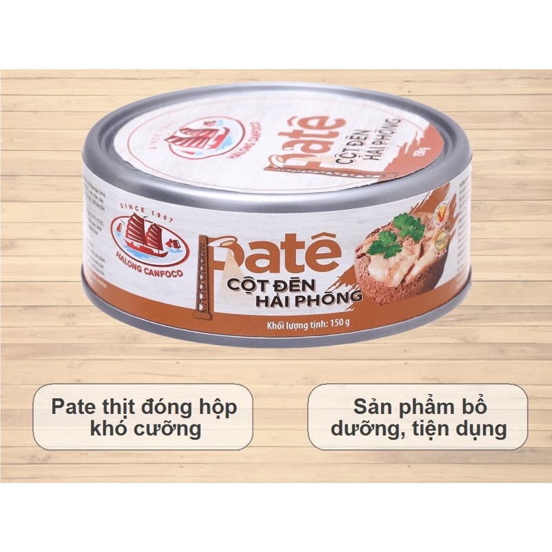 Pate cột đèn đóng hộp hạ long