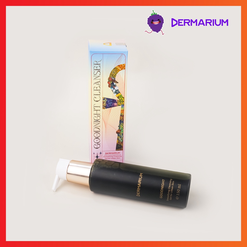 Dermarium Goodnight - Gel rửa mặt than hoạt tính