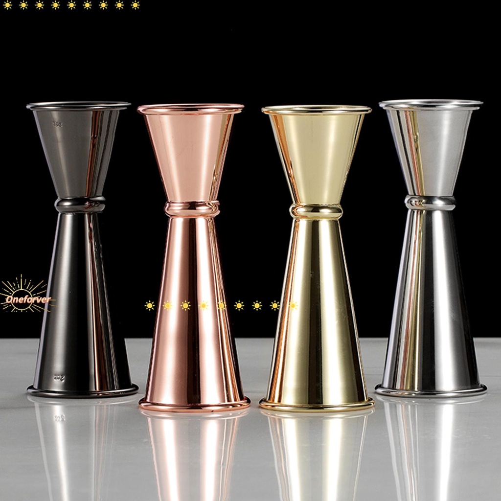 Ly hai đầu cho bartender phong cách Nhật Bản để làm đồ uống bằng thép không gỉ/ nhiều màu