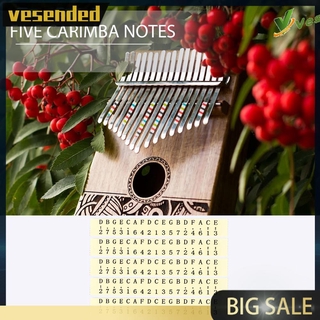5x Thumb Piano Âm Nhạc Cân Dán Kalimba Dán Phần Nhạc Cụ