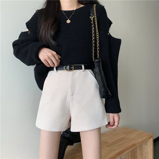 Quần short nữ GLANDIE quần short nữ cạp cao đùi ngắn cạp cao chất vải cao cấp co giãn tôn dáng dễ phối đồ