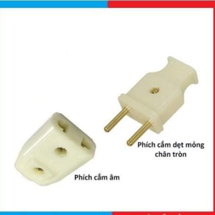 phích cắm 2 chân, phích cắm âm
