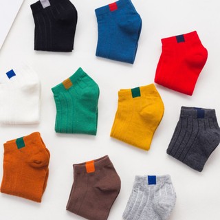 Set 5 đôi tất gân tăm cổ ngắn hàn quốc