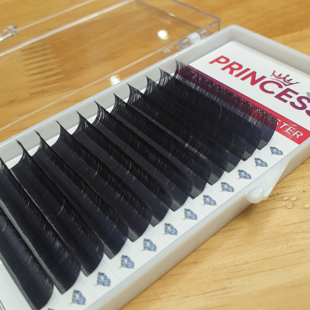 Mi khay lụa PRINCESS 0.05 độ cong C, D - Chất mi đẹp, mềm, dễ bắt keo.