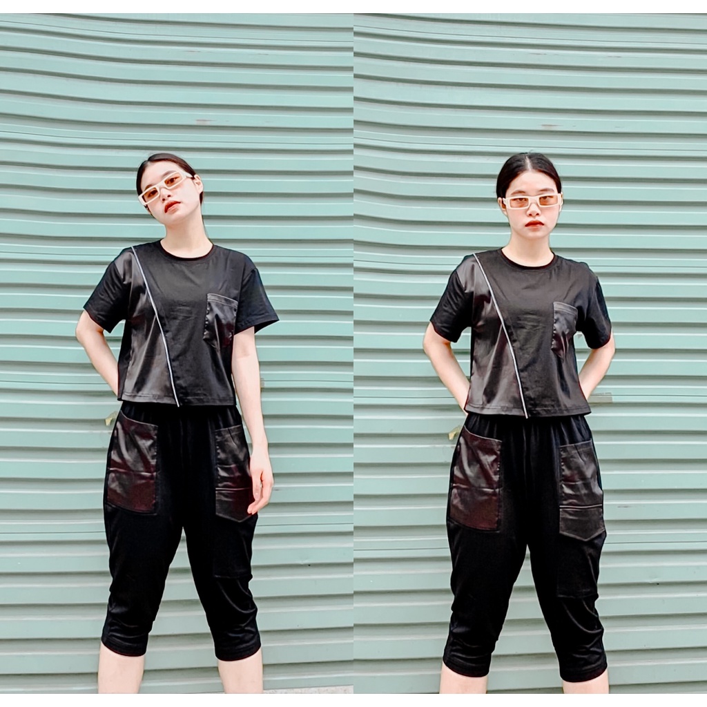 Áo Croptop Dáng Suông Cá Tính Chóe Unisex