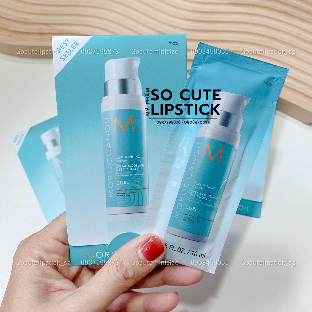 Sample Kem Định Hình Sóng Xoăn Cho Tóc Moroccanoil Curl Defining Cream Gói 10ml