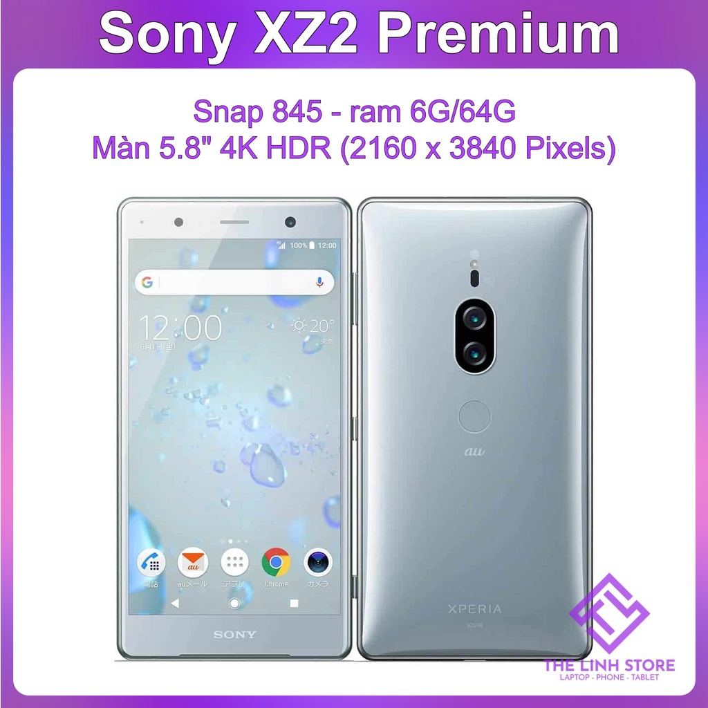 Điện thoại Sony XZ2 Premium màn 5.8 inch 4K - Snap 845 ram 6G 64G
