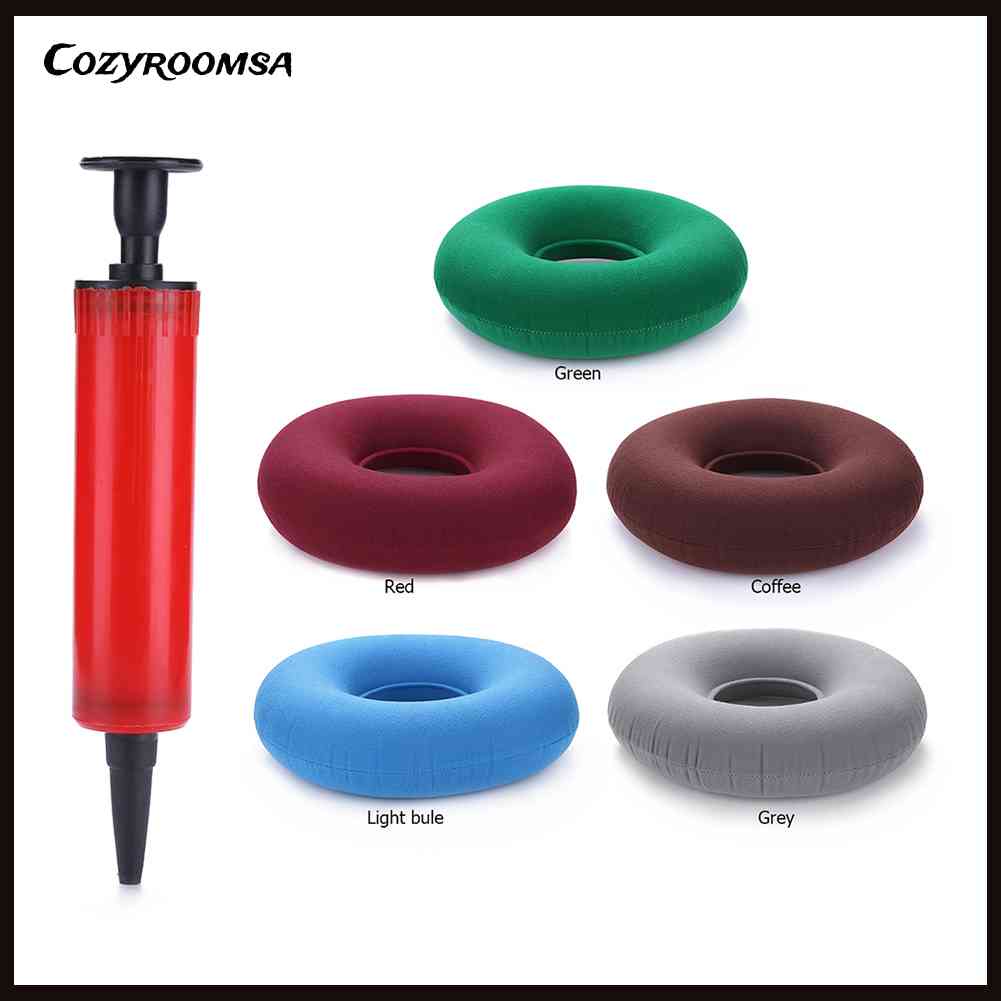 Đệm Ngồi Y Tế Hỗ Trợ Hông Bơm Hơi Chống Bệnh Trĩ Có Máy Bơm