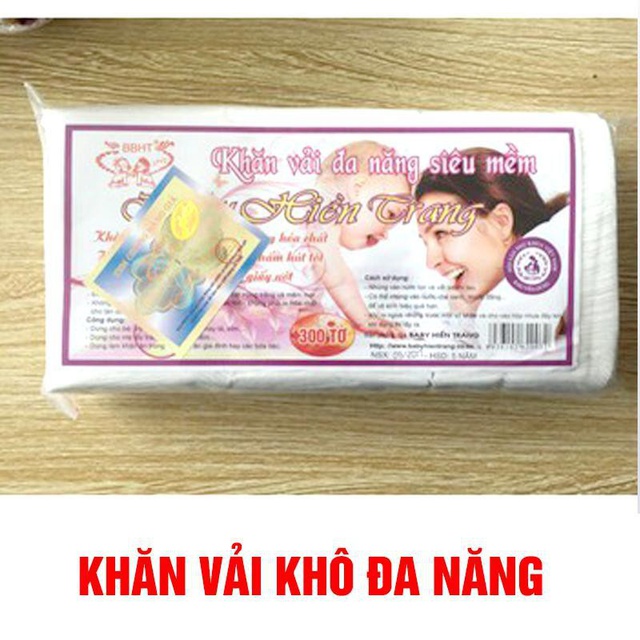  Khăn Vải Khô Đa Năng Baby Hiền Trang loại 200gram (Hàng đẹp)