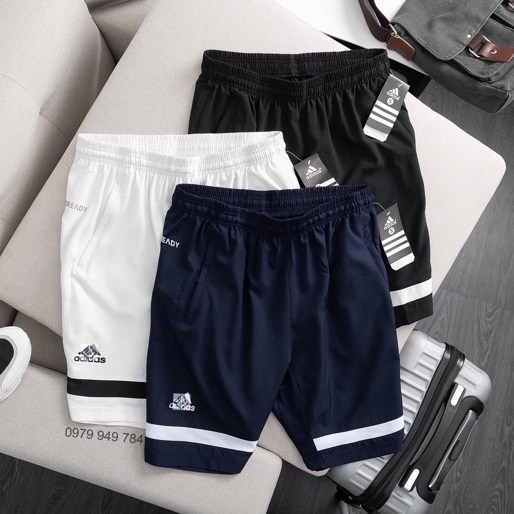 Quần Đùi Quần Short Gym Thể Thao Nam Dù Pha Thun Nhẹ Mát