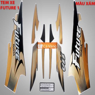 Tem xe Future, Decal xe Future 1 3 lớp, TEM Như XỊN dán dàn áo xe máy XÁM GHI