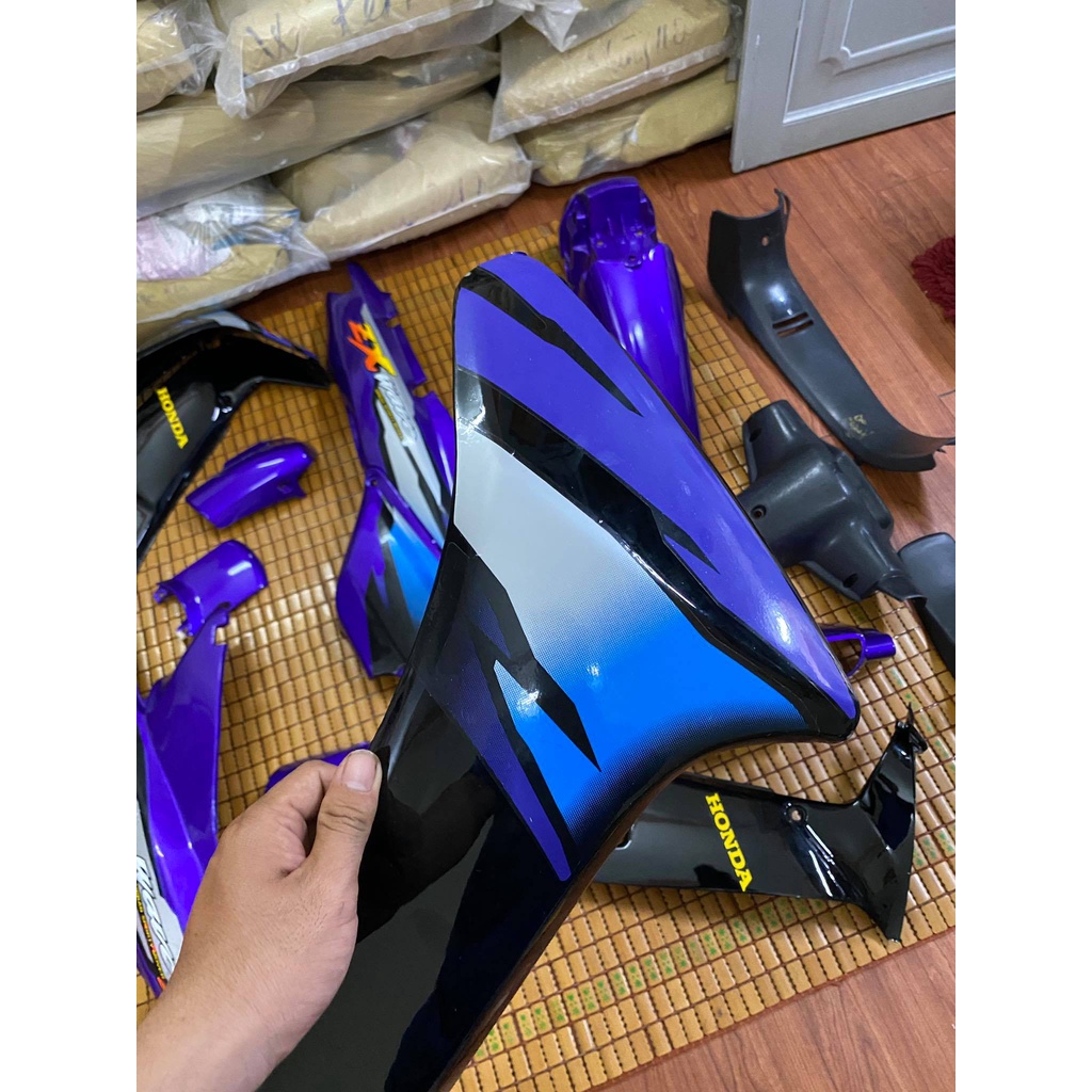 Dàn áo Wave nhỏ hàng Việt Nam loại 1 màu tím Zx