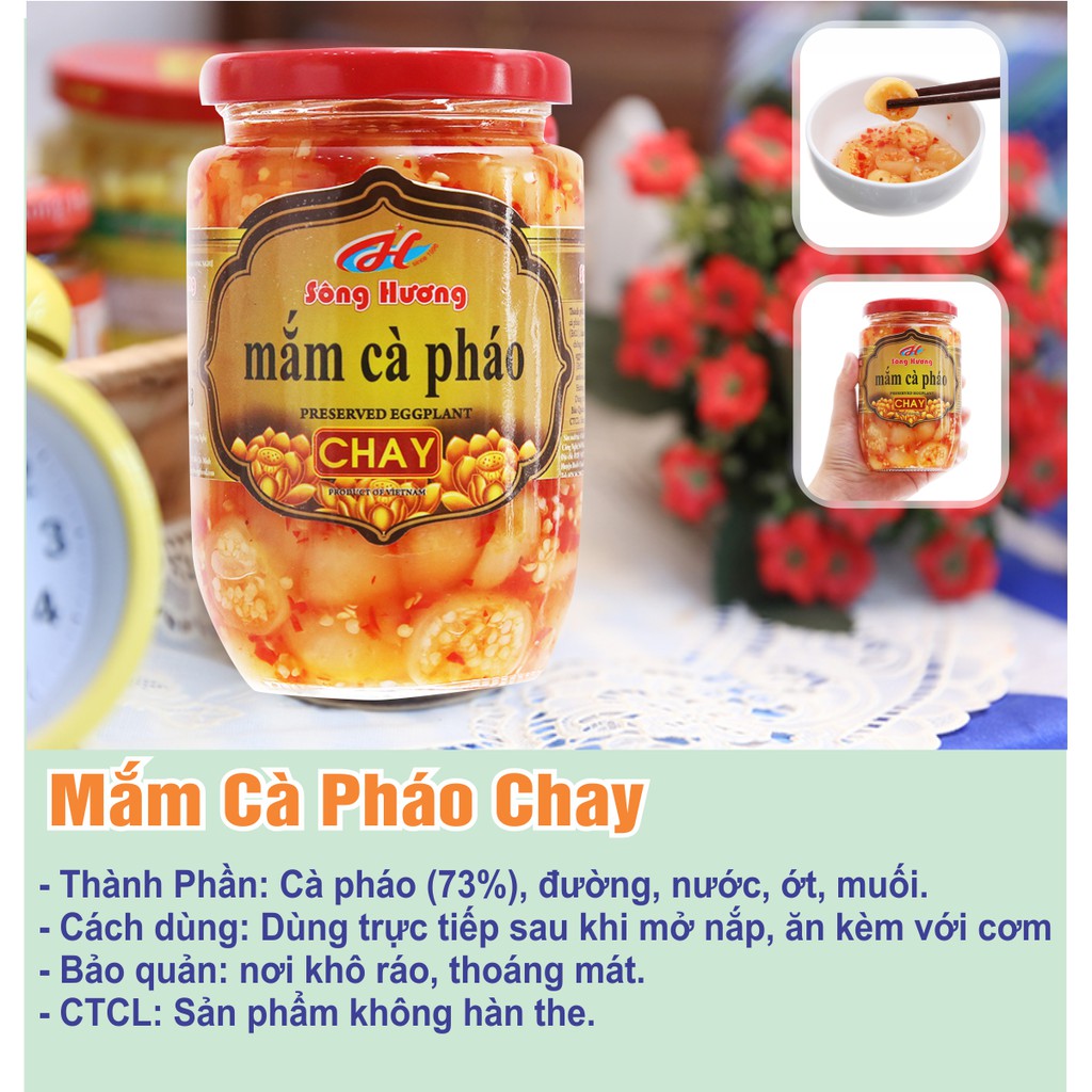 Mắm Cà Pháo Chay Sông Hương Foods Hũ 390g - Ăn kiêng , thực dưỡng , ăn chay