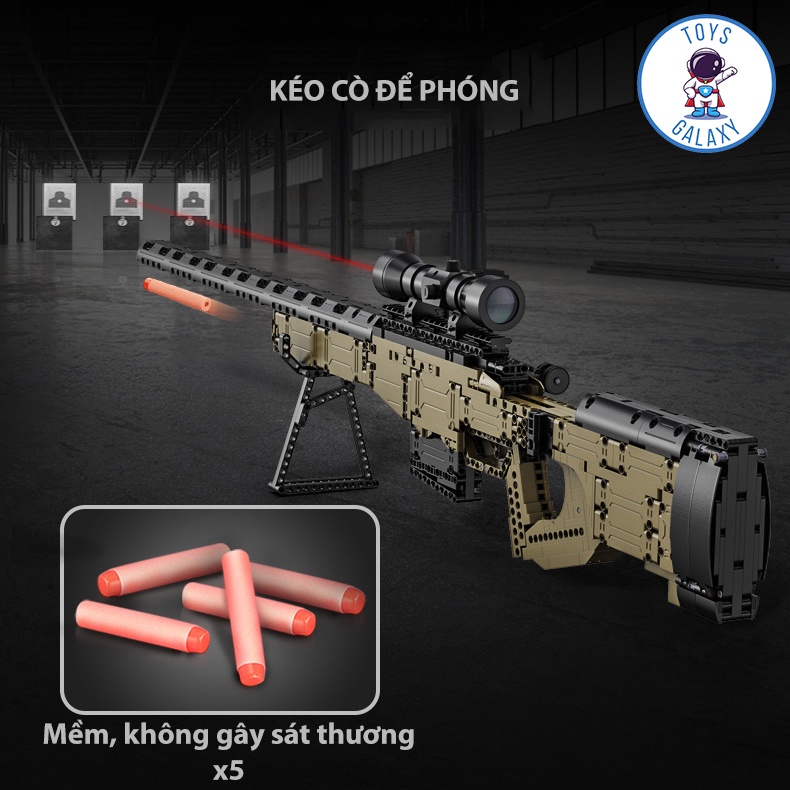Đồ Chơi Lắp Ráp PUBG Mô Hình AWM Trong Game CSGO Cảnh Sát Quân Đội C81053