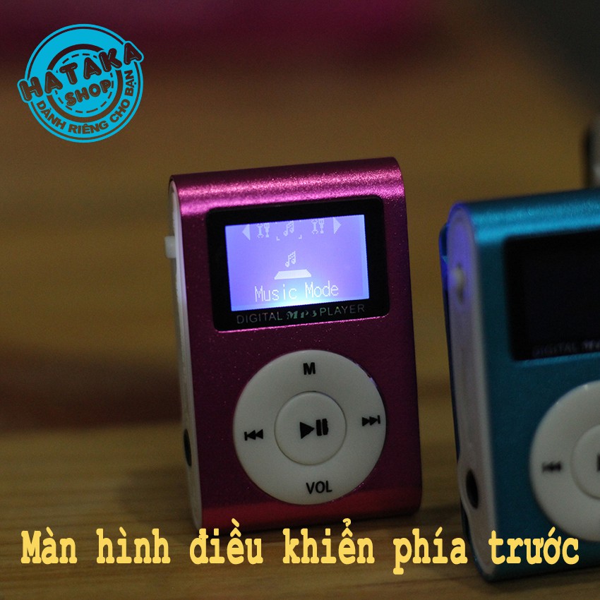 bán rẻ Máy Nghe Nhạc Mp3 MINI có màn hình-kẹp gắn quần áo-tặng tai nghe và dây sạc-digital mp3 player