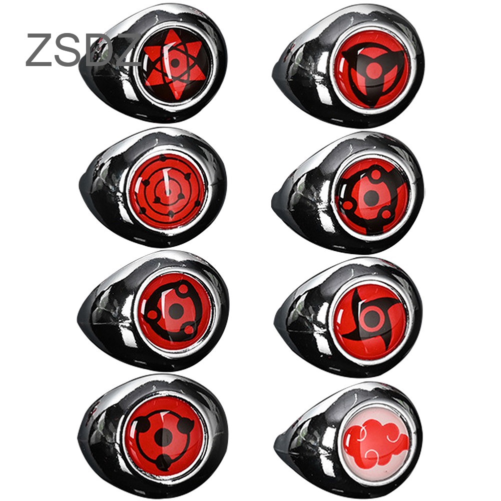 Nhẫn mặt kính vạn hoa hóa trang nhân vật Uchiha Itachi Trong Naruto độc lạ