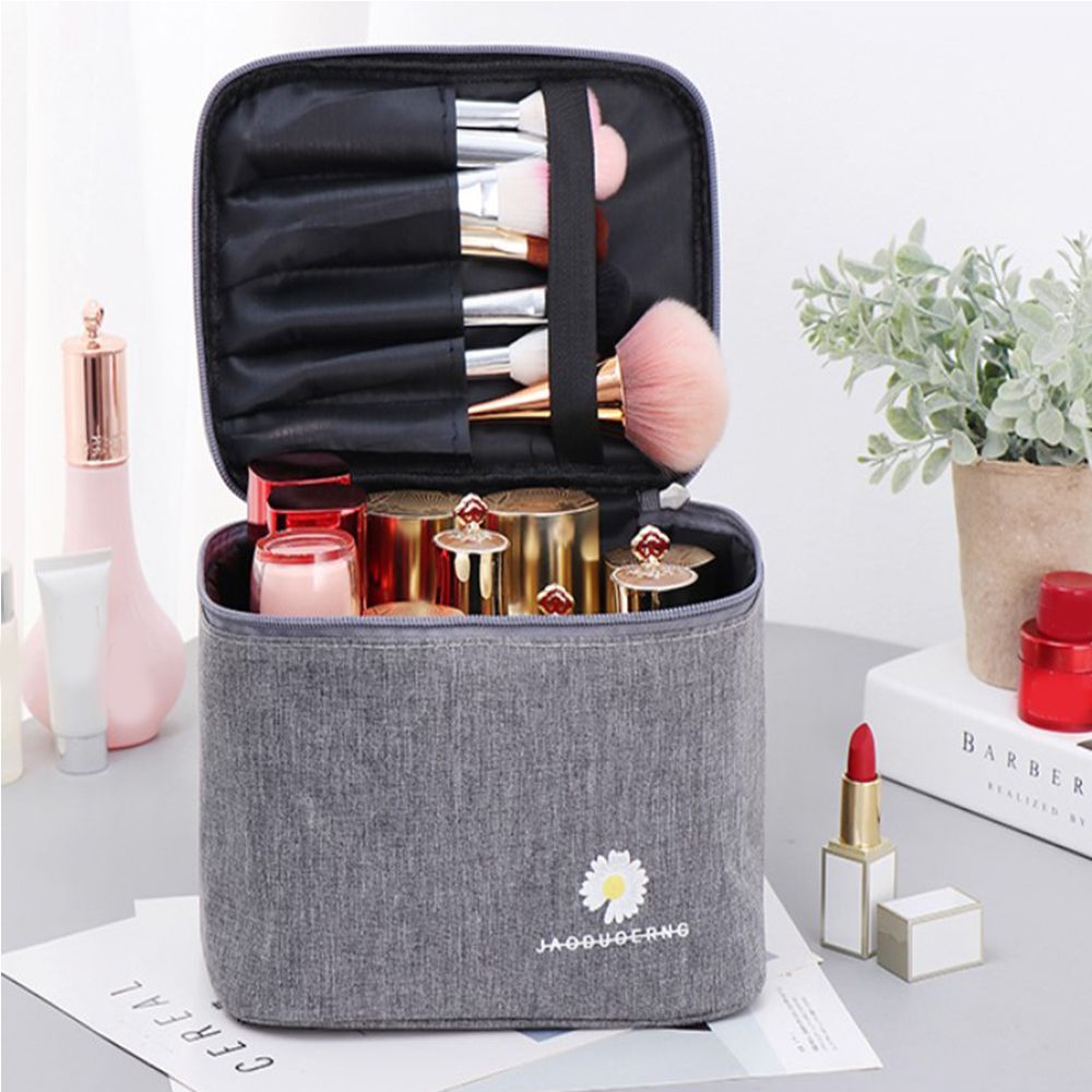 Túi đựng đồ trang điểm nhiều màu sắc có khóa kéo chống thấm nước tiện dụng