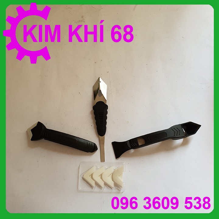 BỘ DỤNG CỤ MIẾT MẠCH KEO SILICON -  ĐẦU MIẾT KEO SILICONE APOLLO XÂY DỰNG