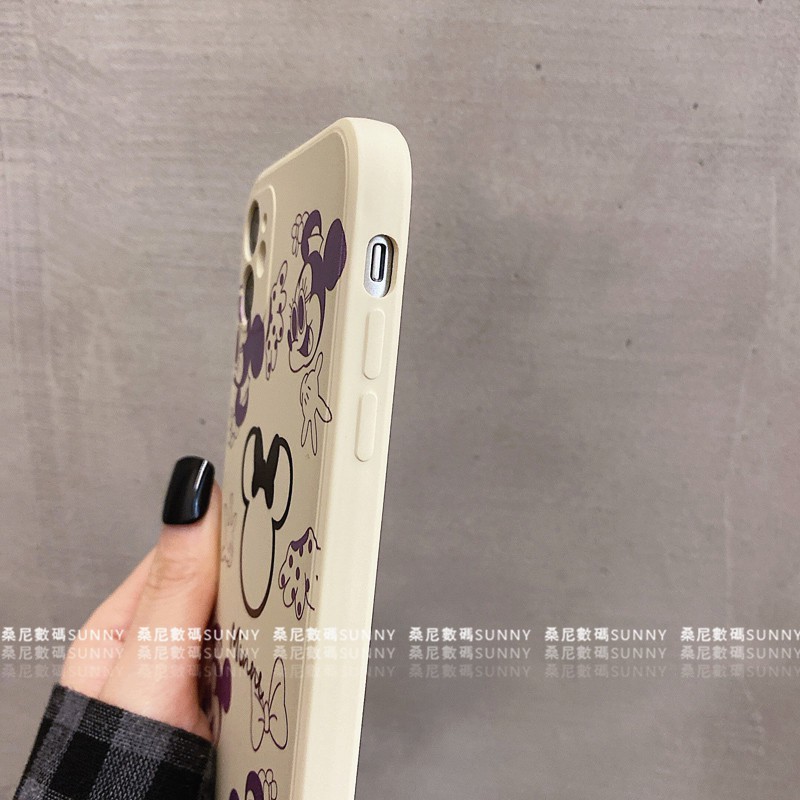Ốp điện thoại silicon in hình chuột Mickey/ Minnie cho Iphone 11 12 Pro Xr Xmax 8plus | BigBuy360 - bigbuy360.vn