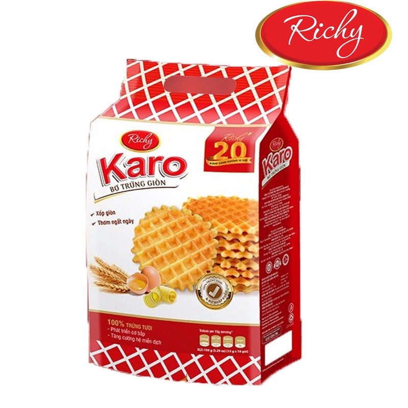 BÁNH KARO RICHY BƠ TRỨNG GIÒN 150G