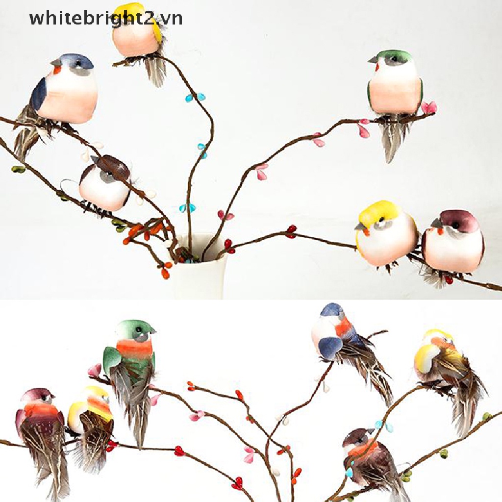 Bộ 2 Chim Bồ Câu mini Bằng Bọt Biển Dùng Trang Trí Tiệc Cưới