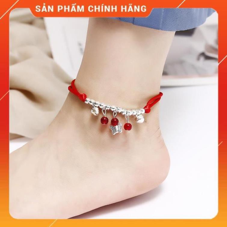 [Bản Mới Nhất] Lắc chân nữ chỉ đỏ đính hạt phong cách Hàn Quốc 14 mẫu JL61