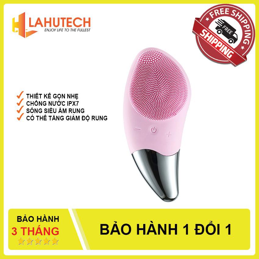 Máy rửa mặt mini massage tích hợp sóng âm BR-1020 - Công Nghệ Mới Làm Sạch Da - Lahutech