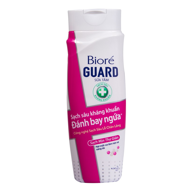 Sữa Tắm Sạch Sâu Kháng Khuẩn Sạch Mịn Thư Giãn Biore Guard 220g